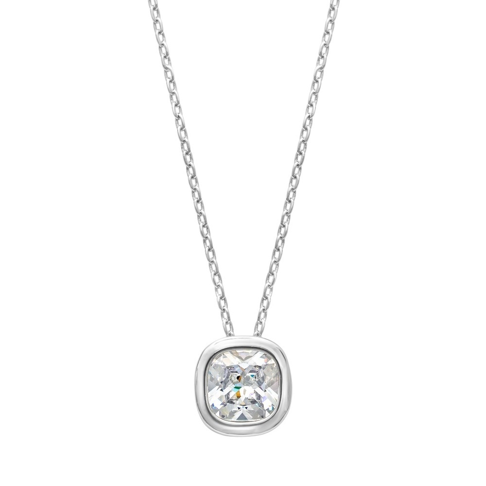 12mm cushion-cut CZ pendant ✨ Last one available – no restock ✨